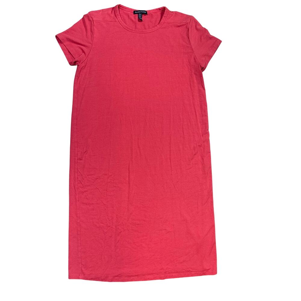 EILEEN FISHER Organic‎ Cotton Ballet Jersey Knit T-Shirt A-Line Dress XXS